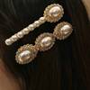 Hairgrip, hairpins from pearl, crab pin, hair accessory, jewelry, cute bangs, 2020, new collection, South Korea