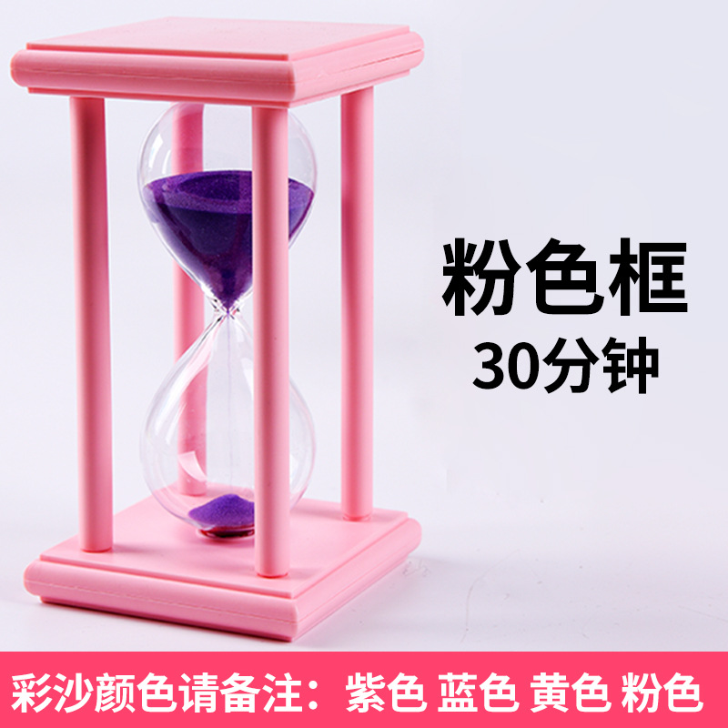 Tiempo reloj de arena temporizador 3/5/15/30 minutos cumpleaños pequeño regalo hogar creativo decoración logotipo fijo image 9