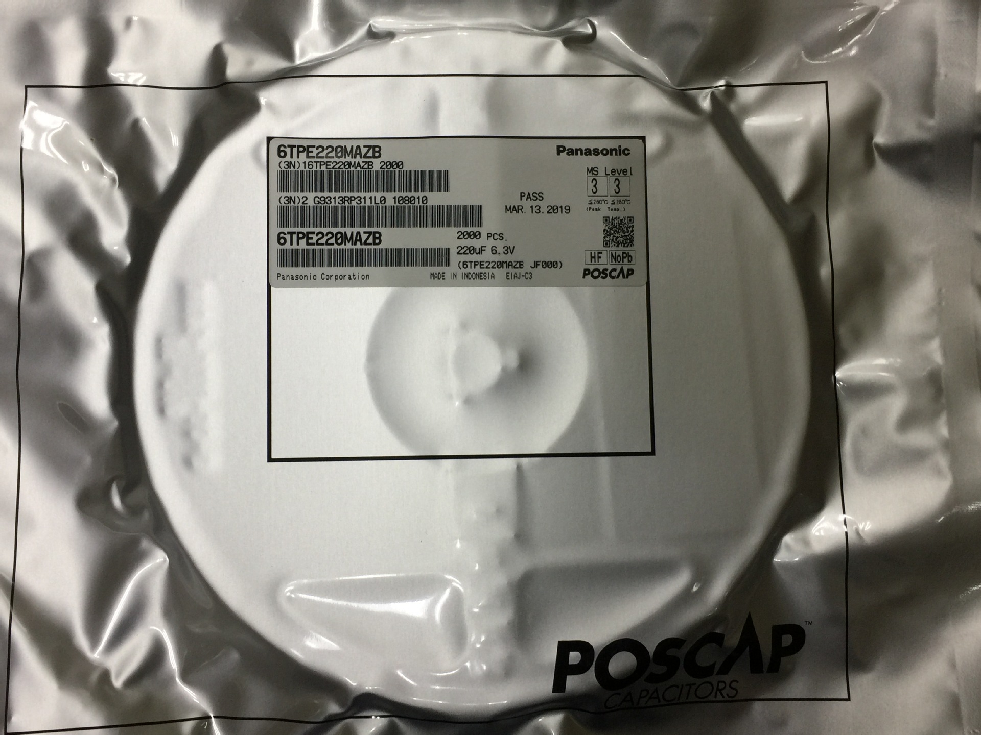 供应Panasonic固态钽电容6TPE220MAZB