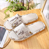 Summer slippers indoor for beloved, cartoon cloth suitable for men and women, Korean style, soft sole
