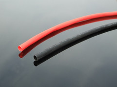 Red and black 1mm-8mm shrink tubing, high-quality material, stable, insulating tube, 1 meter