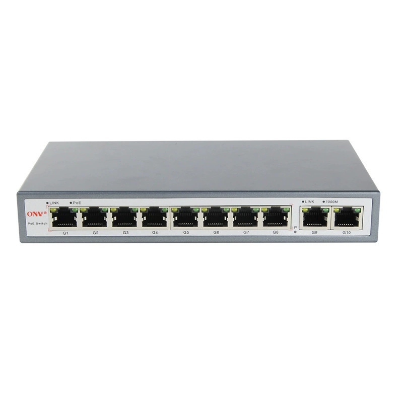 Gigabit 8+2 POE питание, мониторинговый коммутатор сети ONV-POE33108P от Everbright, 10-портовый, 48V стандарт