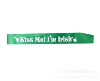 Spot Irish etiquette shoulder strap single -layer green cloth white character kiss me! San Patrick shoulder strap