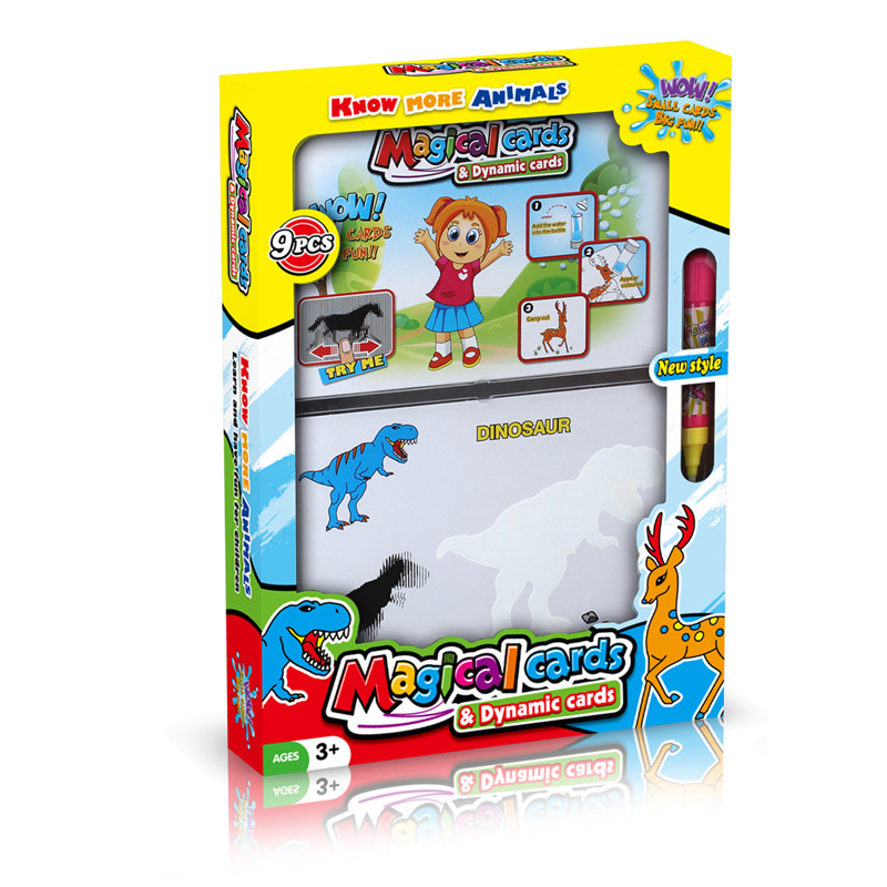 Agua para niños color mágico pintura para colorear tarjeta móvil educación temprana inglés iluminación ciencia y educación juguete regalo