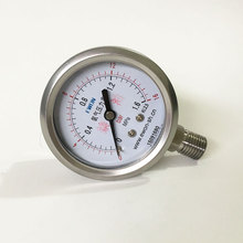 YO-100 不锈钢氧气压力表氧压表 YO-100BF禁油压力表 包邮1.6mpa