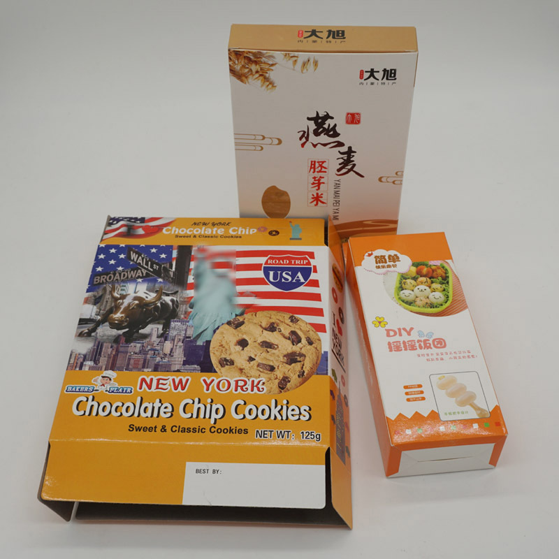 生产白卡白板纸盒 饼干包装盒 饼干彩盒 食品包装盒曲奇饼干盒子