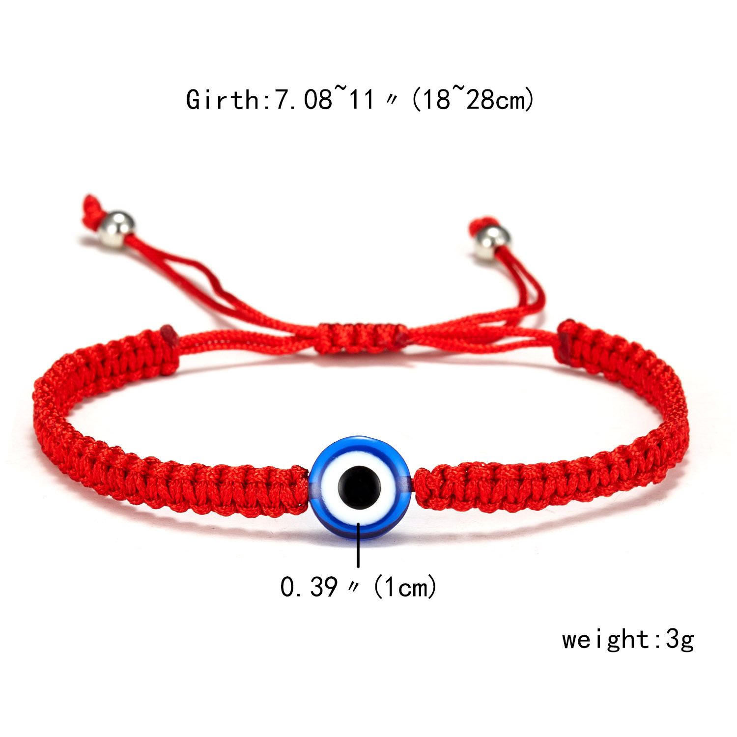 Bracelet De Corde Rouge Yeux Mauvais Yeux Bleus Européens Et Américains En Gros display picture 5