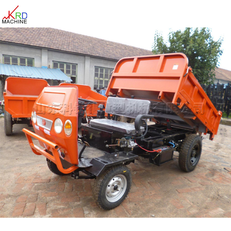 家用货物装运车 自卸后翻式柴油小四轮车 田园果园拉肥料车销售