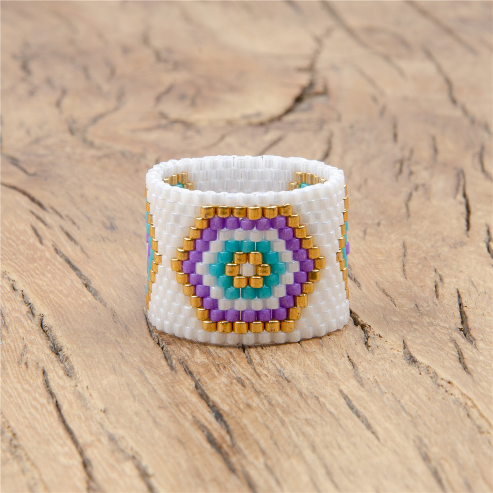 Fashion Ring Boho Miyuki Rice Beads Handmade Woven Jewelry Wholesale display picture 33