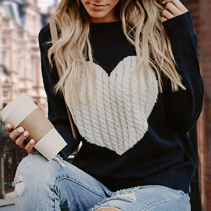 Women's Sweater Long Sleeve Sweaters & Cardigans Hollow Out Fashion Heart Shape display picture 130