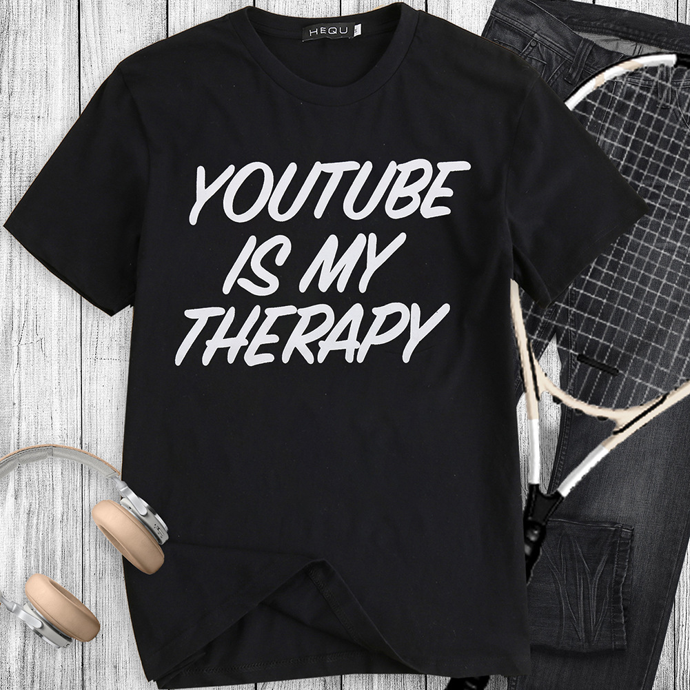 T-shirt en coton hommes et femmes Youtube - Ref 3423542 Image 1