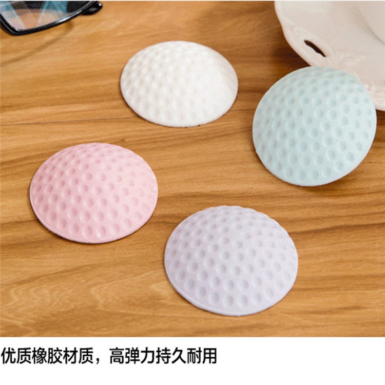 В наличии Толстая Силиконовая накладка для защиты от столкновений дверная ручка настенная круглая защитная накладка наклейки для защиты от столкновений задняя подушка двери