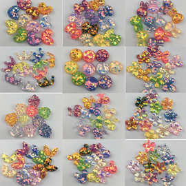 树脂配件混装 12款树脂钻切面亮片效果 奶油手机饰品树脂配件贴片