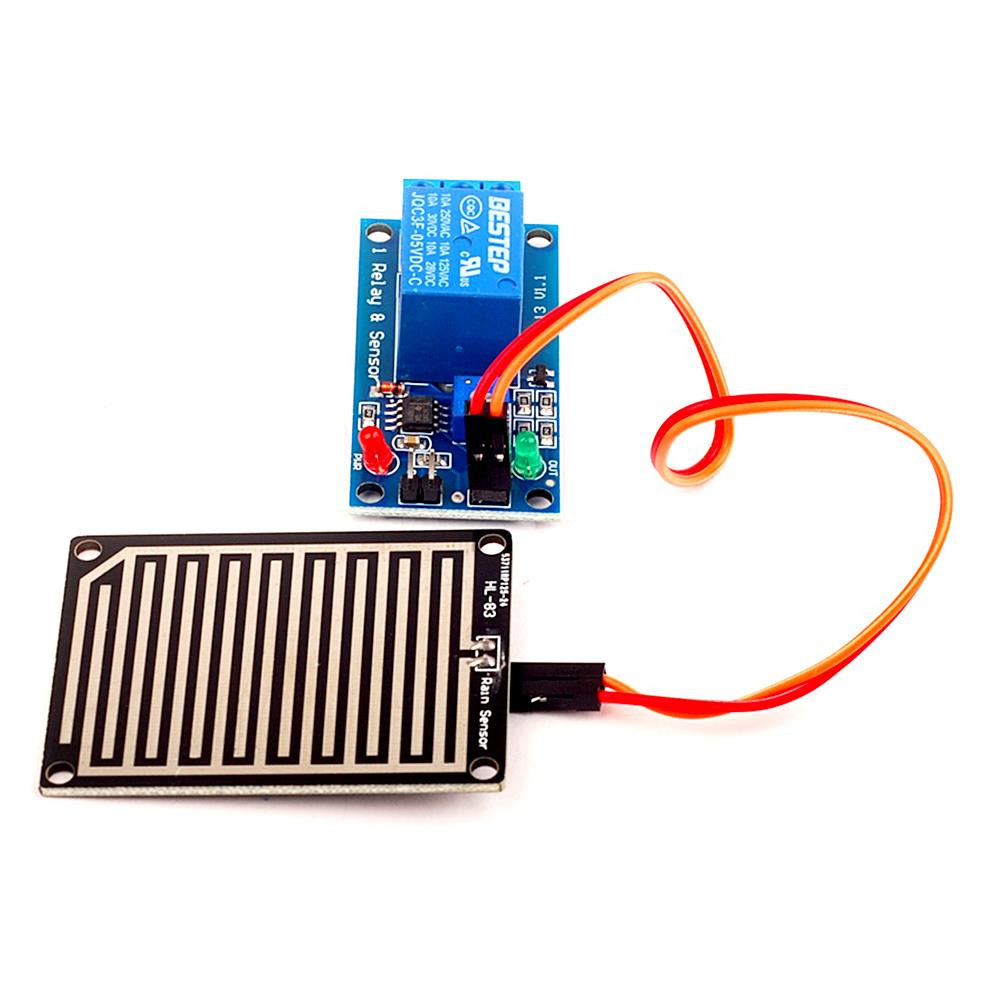 5V雨滴控制器模块，带继电器雨量传感器模块