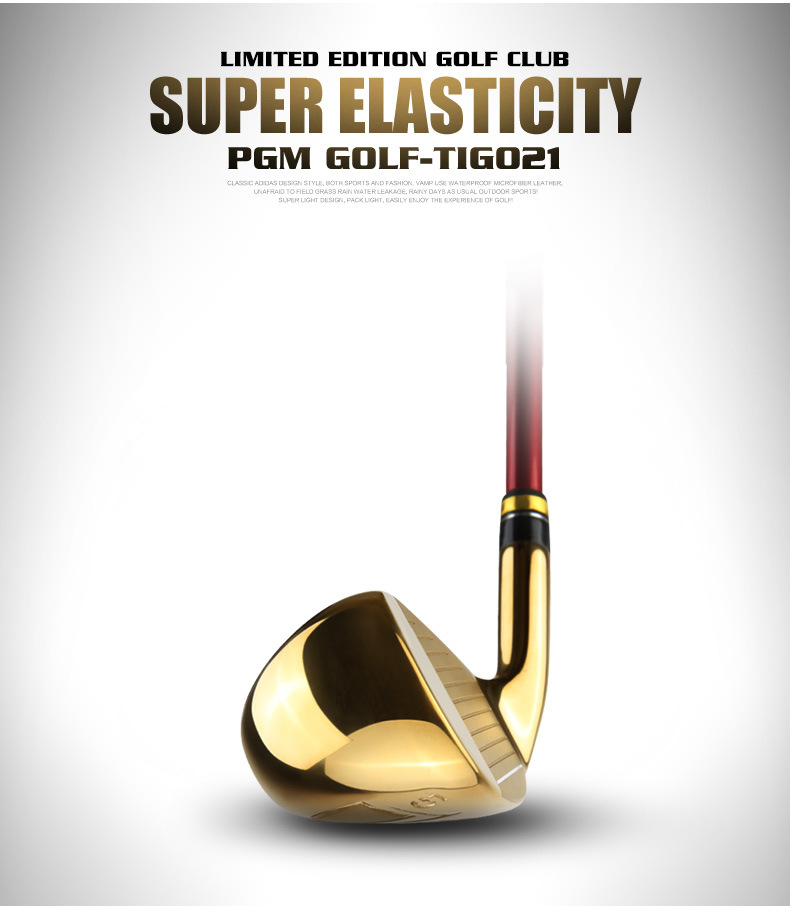 Gậy đánh golf nam số 7 bộ gậy sắt thép gai thấp thiết kế PGM — MTG021 vàng S cấp 7, MTG021 Vàng R cấp 7, MTG021 SR Vàng cấp 7, MTG021 Vàng N.S.PRO 950 thanh thép S cấp 7 chi tiết 11