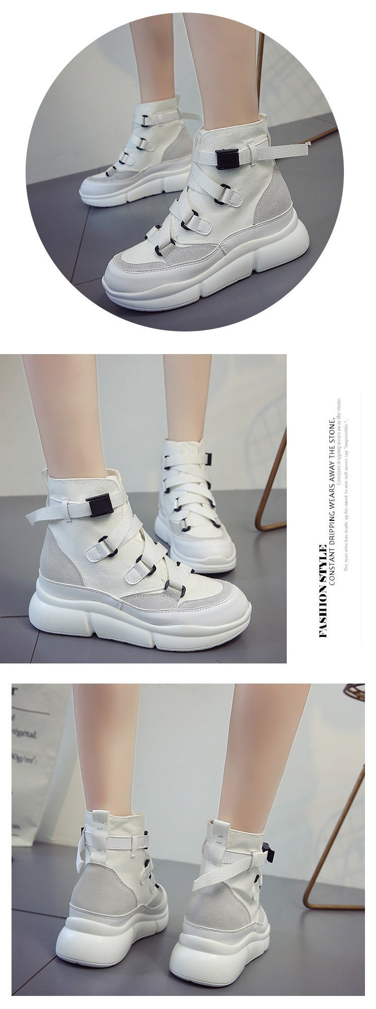 Bottes femme en Tissu - Ref 3355199 Image 12