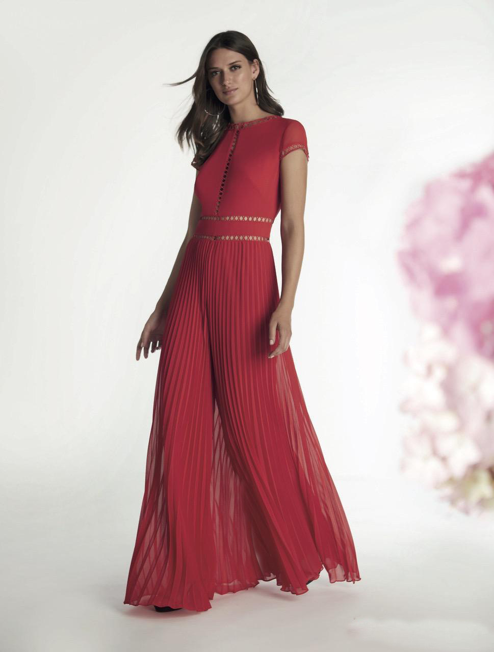 0421-11 压褶长款大摆连衣裙码数SMLXL材质聚酯纤维