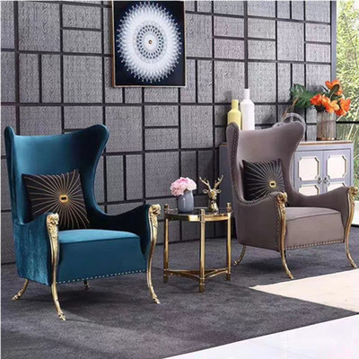 轻奢休闲单人位沙发创意简约设计师客厅椅别墅客厅高端会所会客椅|ms