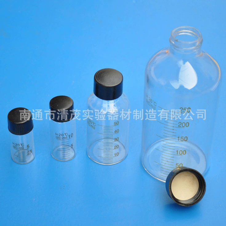 Стеклянная бутылка сыворотки 5 мл 25 150 1000 мл прозрачный винт с бутылкой реагента масштаба Эксперимент Qingmao