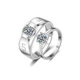 Памятное серебряное обручальное кольцо подходит для мужчин и женщин для влюбленных, популярно в интернете, подарок на день рождения