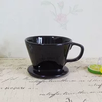 Черный керамический 102 фильтрованный бумажный фильтр для кофе, чашка, слишком крепкий напиток, капляющий ручной кран, фильтр-кубок, чашка-капля, вентилятор-образный капельныйCup