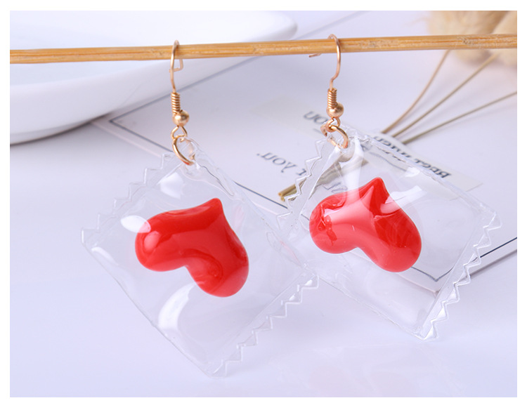 1 Pair Fashion Heart Shape Alloy Plating Women's Drop Earrings display picture 1