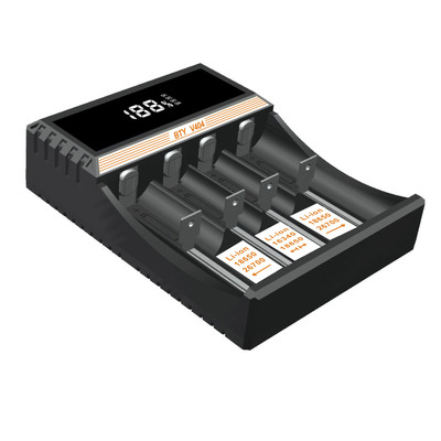 BTY-V404 multi-function Lithium-ion 26700 26650 Battery Strong light Flashlight 18650 Battery Charger