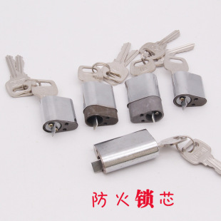 Fire door lock passage fire equipment cabinet anti-theft door lock escape lock single and double door lock indoor Universal lock cylinder