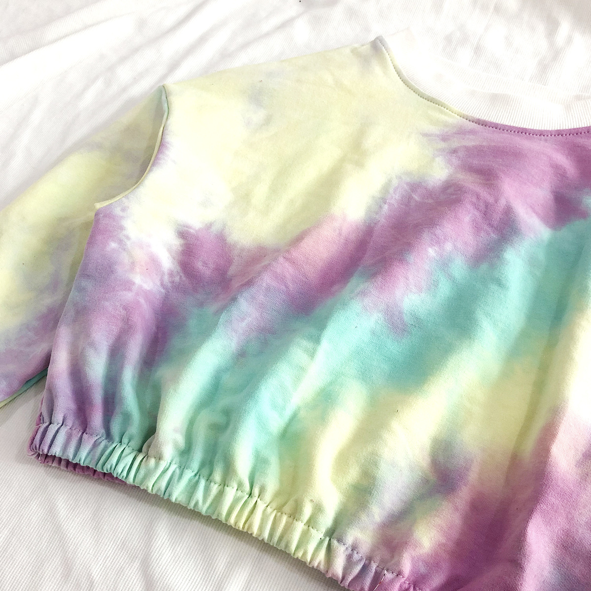 tie-dye printing long-sleeved pullover sweatshirt Nihaostyles wholesale clothing vendor NSLDY76329