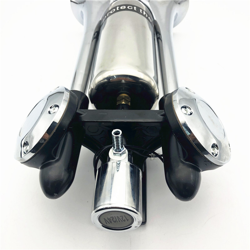 Factory direct sales of car horns, electronic control horns, electrical horns, rocket launchers, air pumps, double-tube air horns wholesale detail image 6