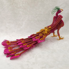 【15-Tail Phoenix B】Aluminum Wire Animal Model Creative Home Decor Metal Wire Craft