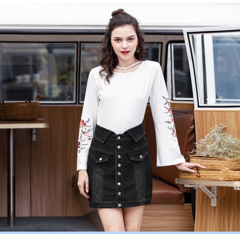 Jupe femme CARTE DES POISSONS en Cow-boy - Ref 3330457 Image 21