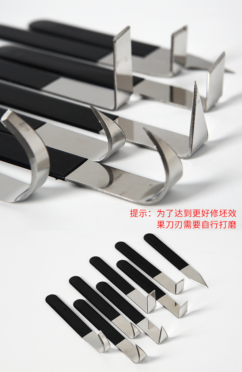 陶艺修坯刀8件套利坯刀陶泥雕塑工具陶艺雕刻修模刀造型厂家批发-阿里巴巴