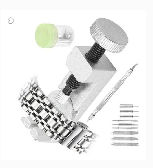 Herramienta de reloj 2068 cortador de cinturón aguja de perforación combinación 6 traje correa de acero correa de reemplazo tamaño de apertura