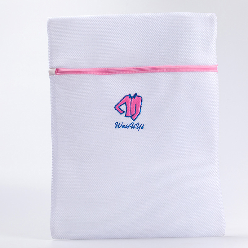 Home Daily Mesh Embroidery Korean Laundry bag Underwear clean Care Wash Bag thickening Storage bag Manufactor New products