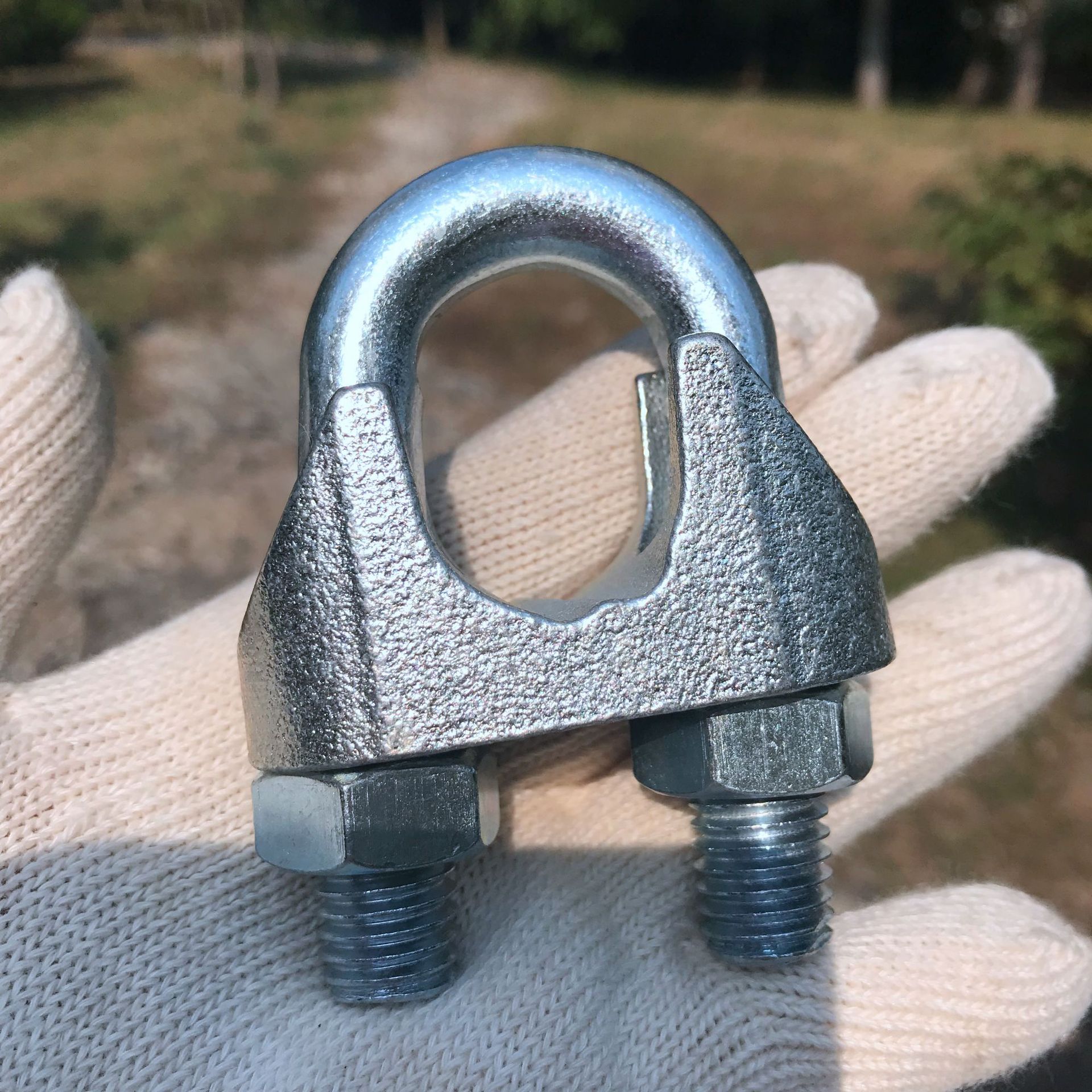 源头厂家: 电镀锌DIN741钢丝绳夹 DIN741 WIRE ROPE CLIP