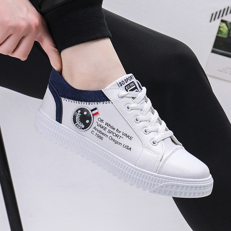 2019新款现货帆布小白鞋男士休闲运动潮鞋空军一号板鞋一件代发|ms