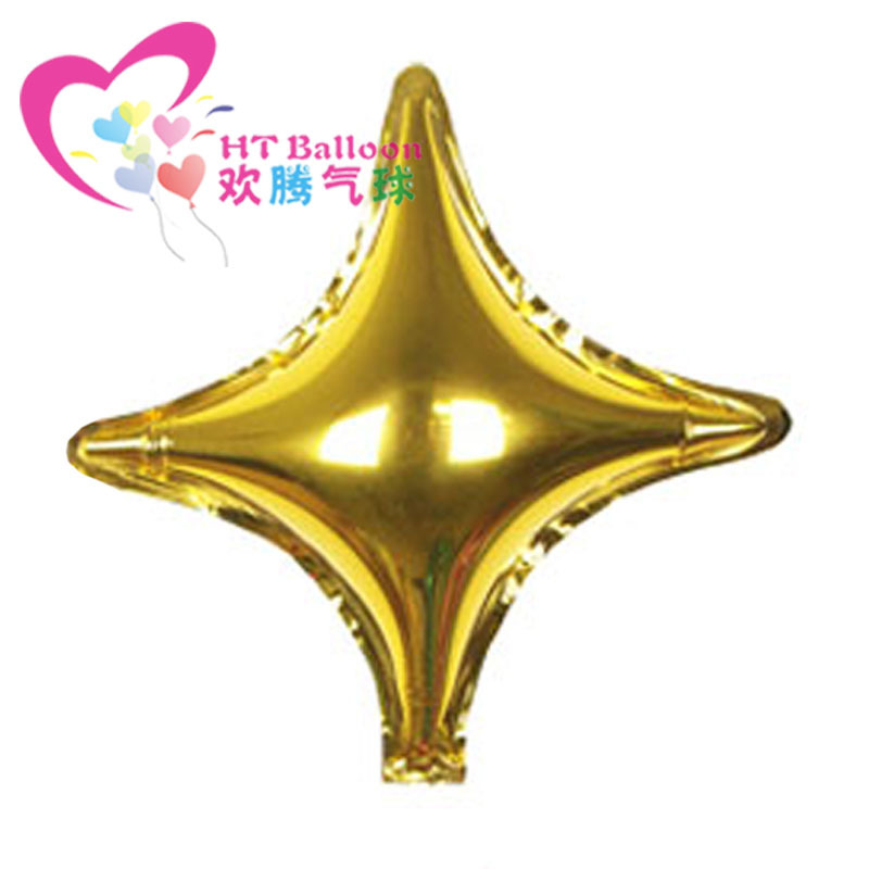 10寸四角星金色