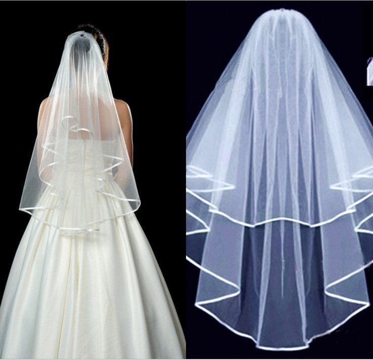 double-layer bride's veil