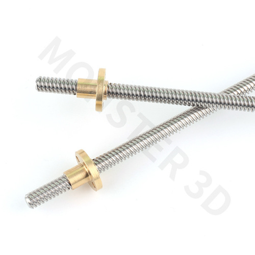 T-Screw Lead 8mm 3D Printer Accessory: T8 Stepper Motor, Screw Nut, Trapezoidal Screw Rod, Stainless Steel