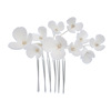 Sophisticated ceramics handmade, hair accessory for bride, flowered, European style, wholesale