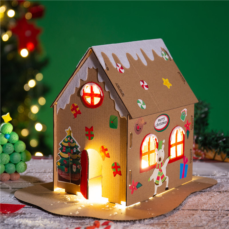 Handmade diy material package Christmas decoration gift cookie house