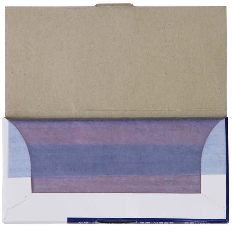 Тонкая копировальная бумага Deli 9370 (синяя) (18,5×8,5 см)-48K (100 листов/коробка) копирование и гравировка