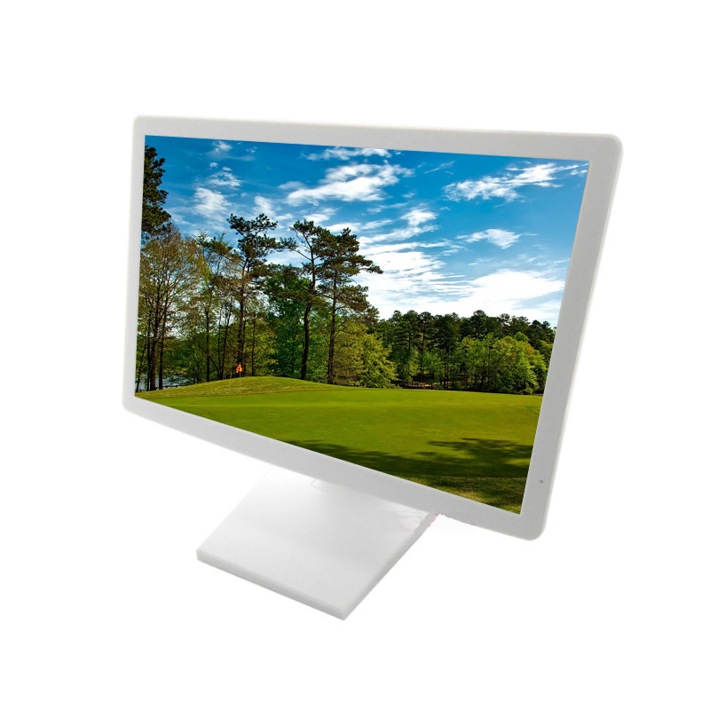 19英寸白色液晶电阻触控电脑显示器 批发 OEM logo定制 HMDI USB