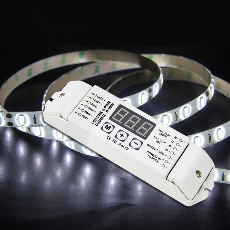 DMX decoder, RGBW decoder drive, constant voltage four -way DMX512 decoder