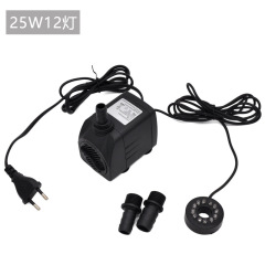 25W water pump aquarium landscaping fountain plastic micro water pump factory 12led light submersible pump high quality silent circulation pump