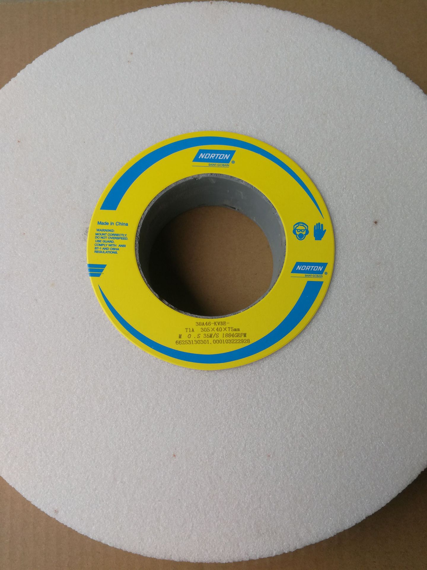 批发诺顿砂轮白刚玉白色砂轮38A 300*40*75 46K 60K 80K规格齐全