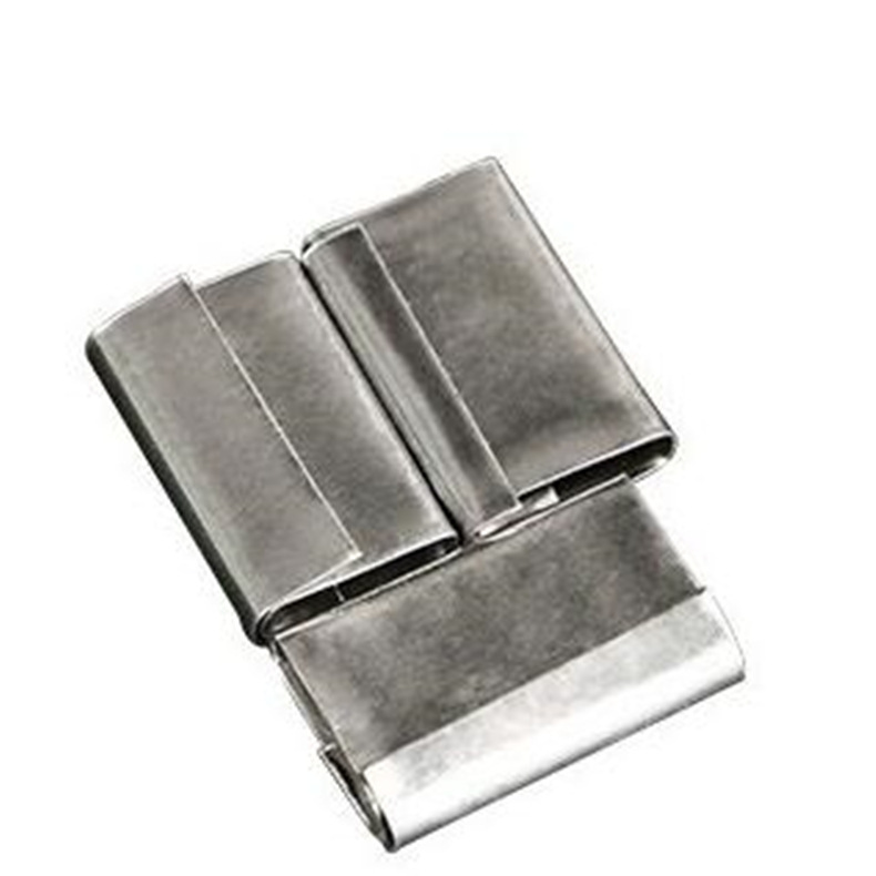 捆扎锁扣白色铁皮打包扣带打包扣