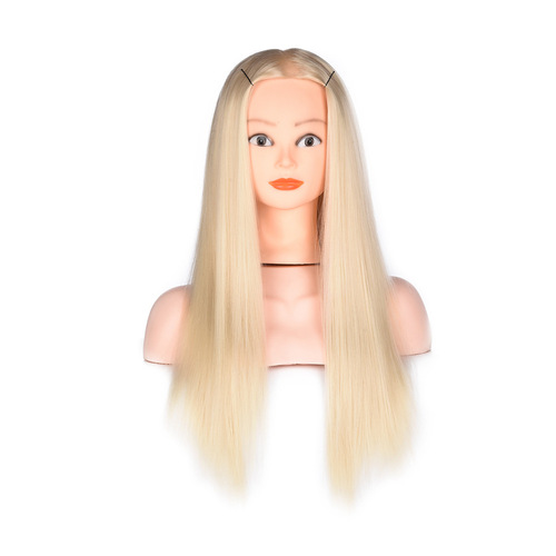 Wig model head, hair braiding practice head, teaching head model, hairdressing hair cutting and styling teaching wig head model