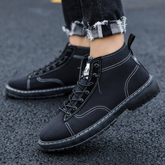 Autumn and winter men's shoes, British high-top Martin boots, casual shoes, young students, men's sneakers, high-tide shoes